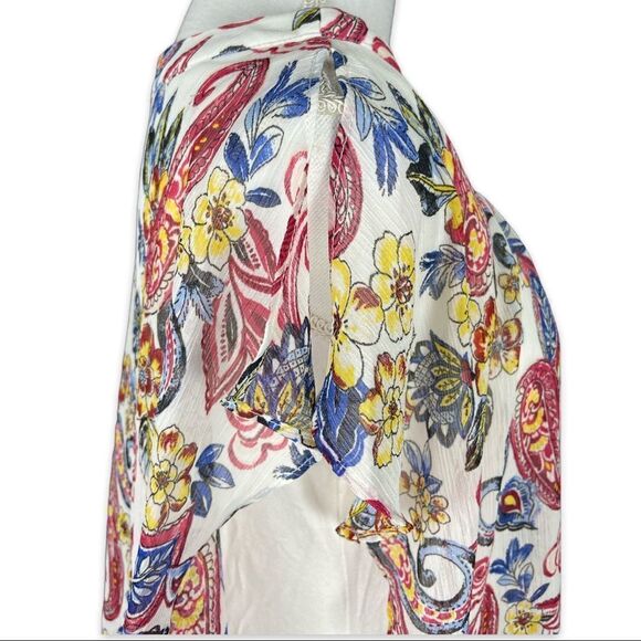 Apt. 9 Floral and Paisley Chiffon Blouse - Picture 4 of 8
